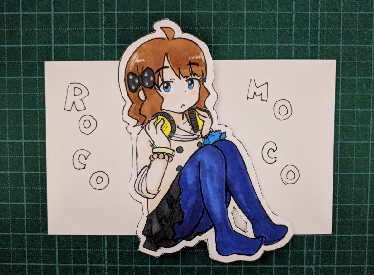 こちら450いいねもありがとうございます。
せっかくなのでロコナイズ桃子をカラーで描いてみました 