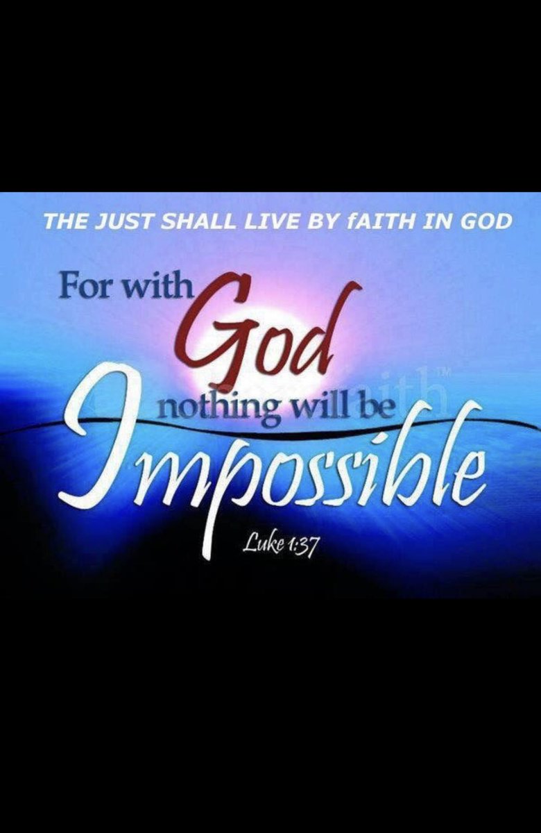 marshahorn66's tweet photo. For with God nothing will be impossible.”
Luke 1:37 https://t.co/XmQMIAJ191
