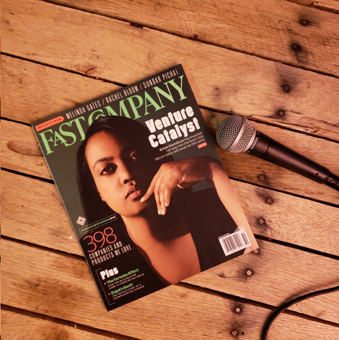 KYLE_FRAZ's tweet photo. challenge accepted! DROPS MIC 🎤Awesome feature of @arlanwashere on the cover of @fastcompany. Excited and inspired by your journey!! Pick up a copy! https://t.co/GkyTjsuXUT