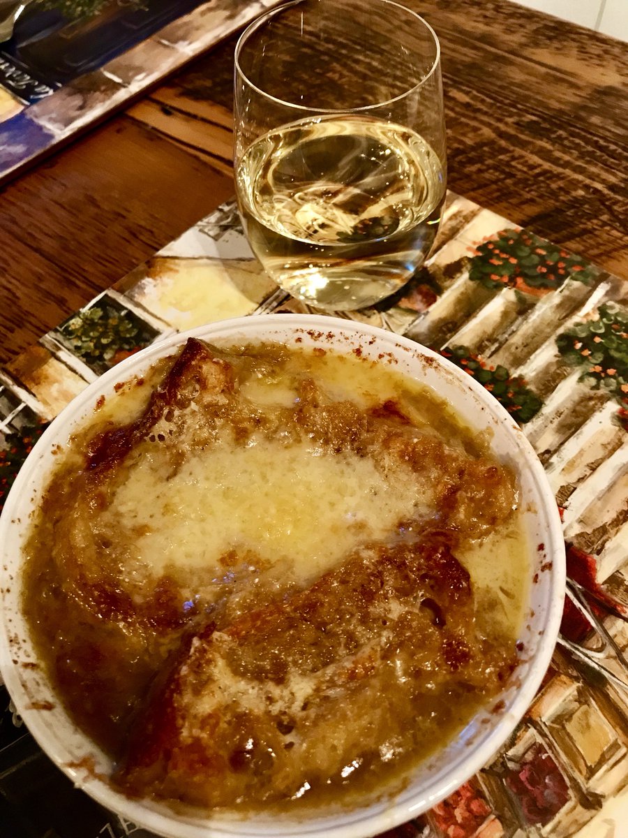 French onion soup made with onions, cheese, bread, and wine from the <a href="/BrickWorksMkt/">BrickWorksMarket </a> 😀
#BuyLocal