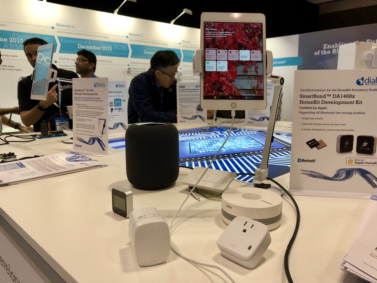 BluetoothSIG's tweet photo. .@DialogSemi announced at #BluetoothWorld its Stereo HiFi quality #audio using Bluetooth Low Energy. Learn more about how it allows for optimal audio synchronization with low power consumption, via @ecnonline: https://t.co/yHwBi6ZU6e #bluetooth https://t.co/tu1RMhsR8q