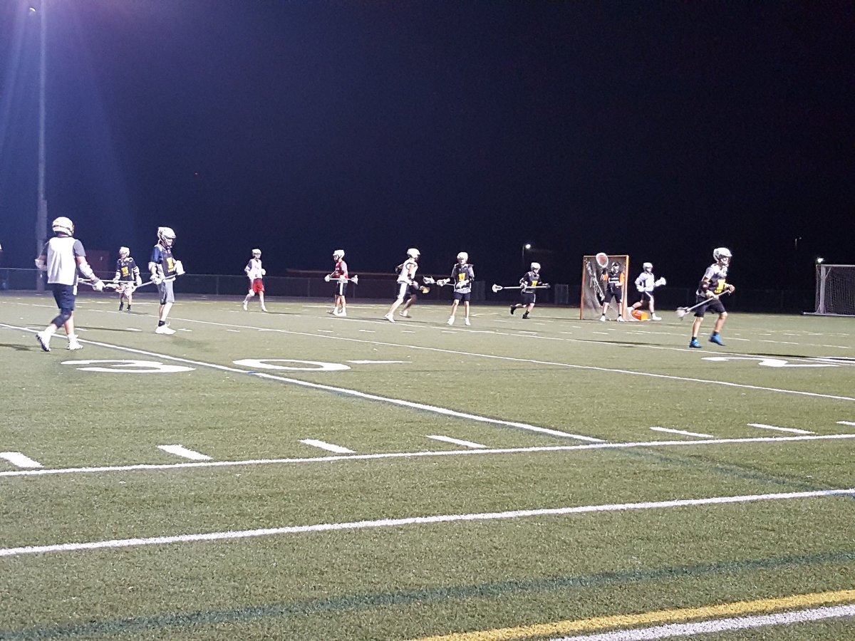 WNorthLacrosse's tweet photo. Warriors (and a Wildcat) under the lights #OpenNets https://t.co/9gfXdkbcYE