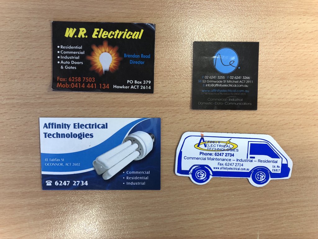 AffinityET's tweet photo. 19 year ago today WR Electrical first started trading! Now known as Affinity Electrical Technologies #happybirthday #tradielife https://t.co/afj2bUT9wh