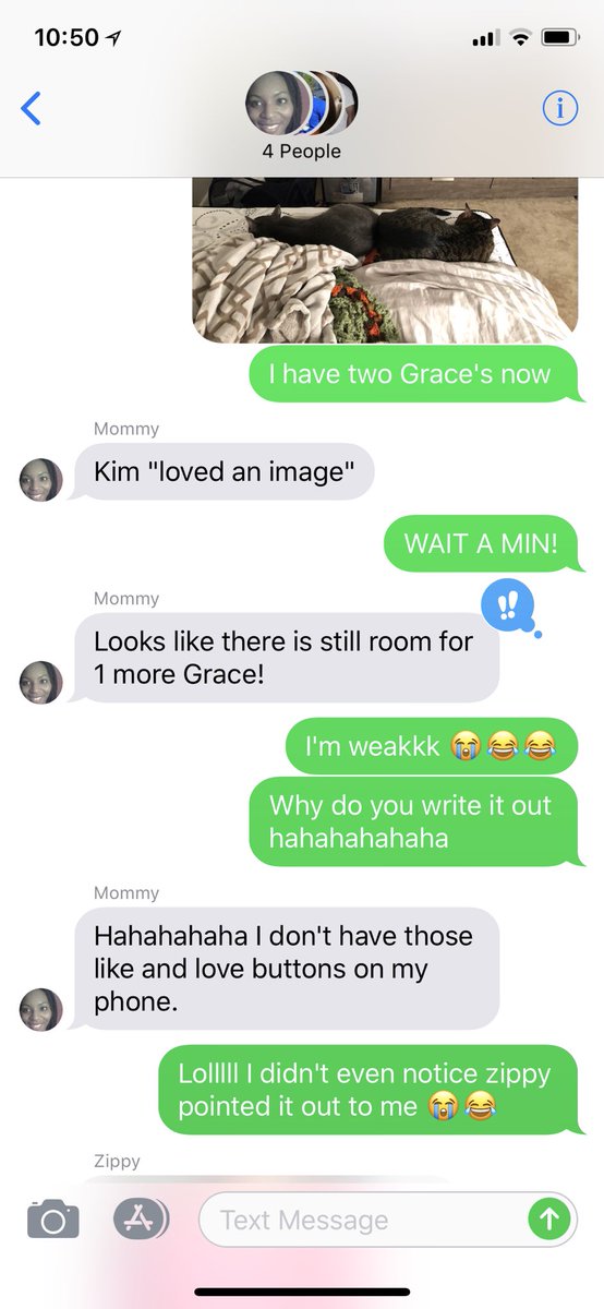 kookoo_katood8's tweet photo. In a group message with my sisters and parents and my parents don’t have iPhones so for the last couple months my mom has been manually writing “loved an image” etc. and and we just now noticed 😭😭😂😂💀💀 https://t.co/Ll7EAmRILy