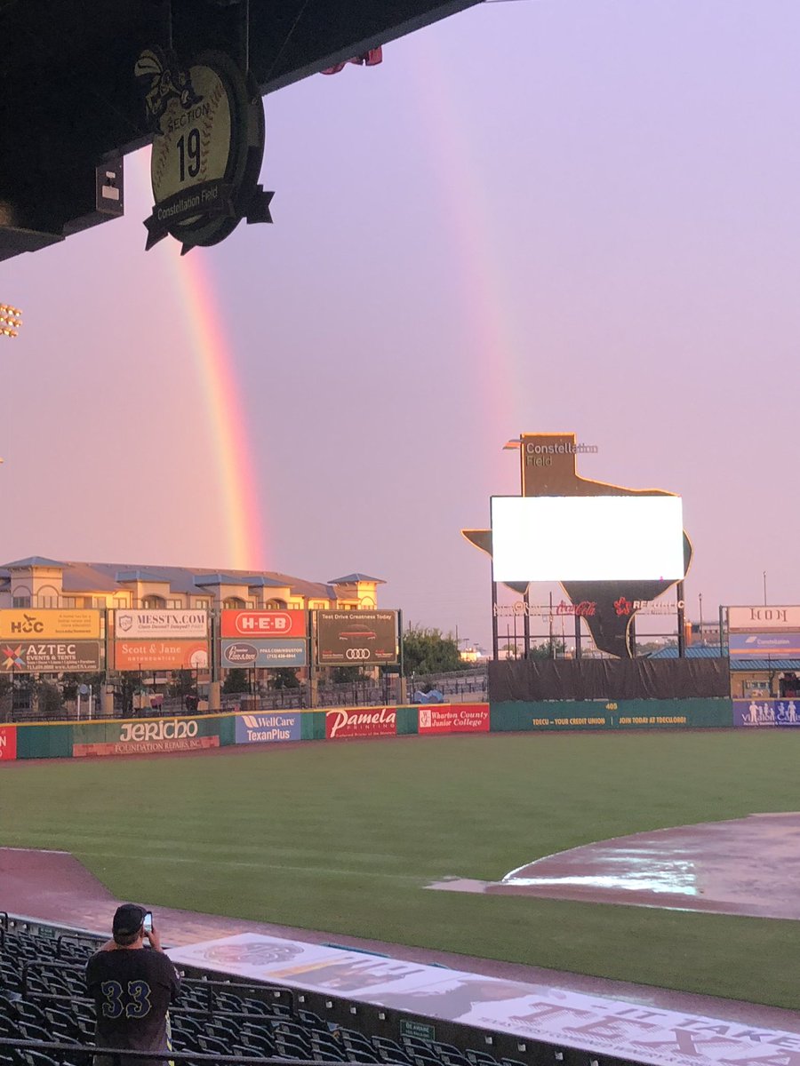 Sandi_Merc's tweet photo. @SL_Skeeters win under a gorgeous double rainbow!!! https://t.co/cSSRa6TJYm