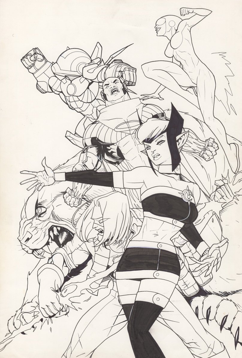 daarkanjel's tweet photo. #WildStorm #NewDynamix pitch pieces by #JJKirby picked up at @baltimorecomics 2018 #Union #BlackHalo #LoveRocket #Brass #Rhiannon #Graymalkin https://t.co/twqmk8be0J
