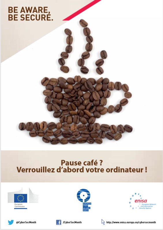 #cybersécurité Octobre c'est le mois européen de la cybersécurité.