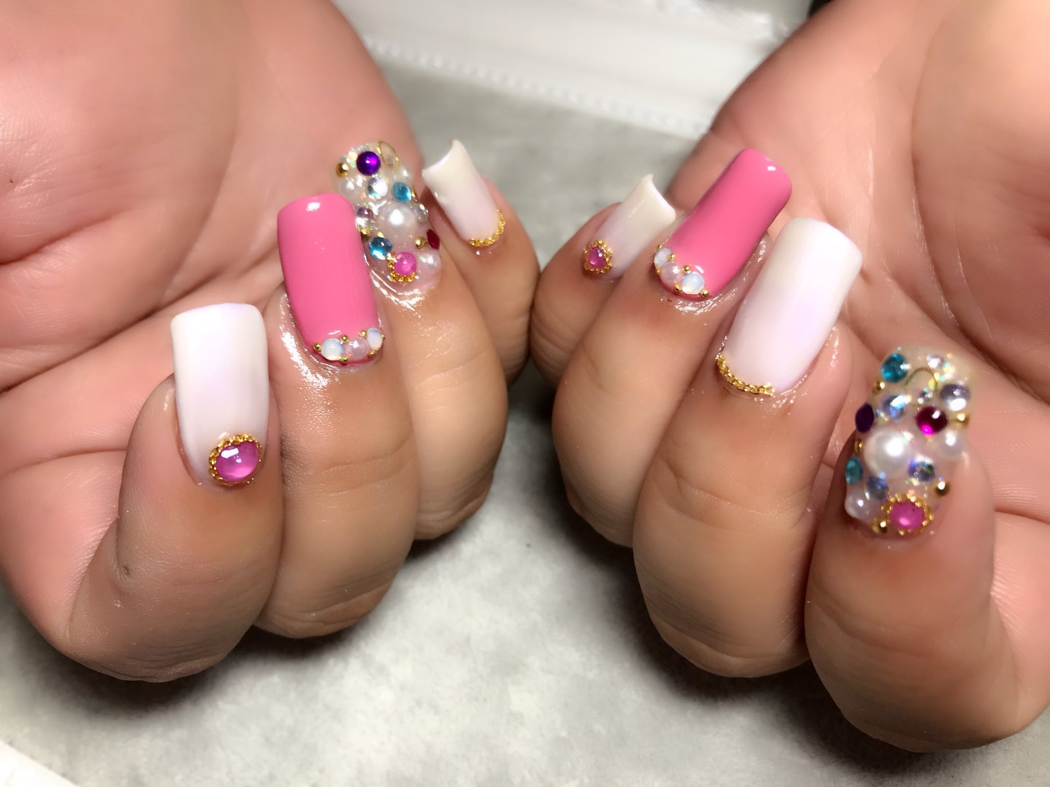 デザイン自由ネイル 4950 Cherry Blossom ネイル ジェルネイル ネイル ネイルデザイン ネイルアート シンプルネイル 派手ネイル オフィスネイル 自由デザイン オーダーネイル フットネイル 秋ネイル 自宅 プライベートサロン