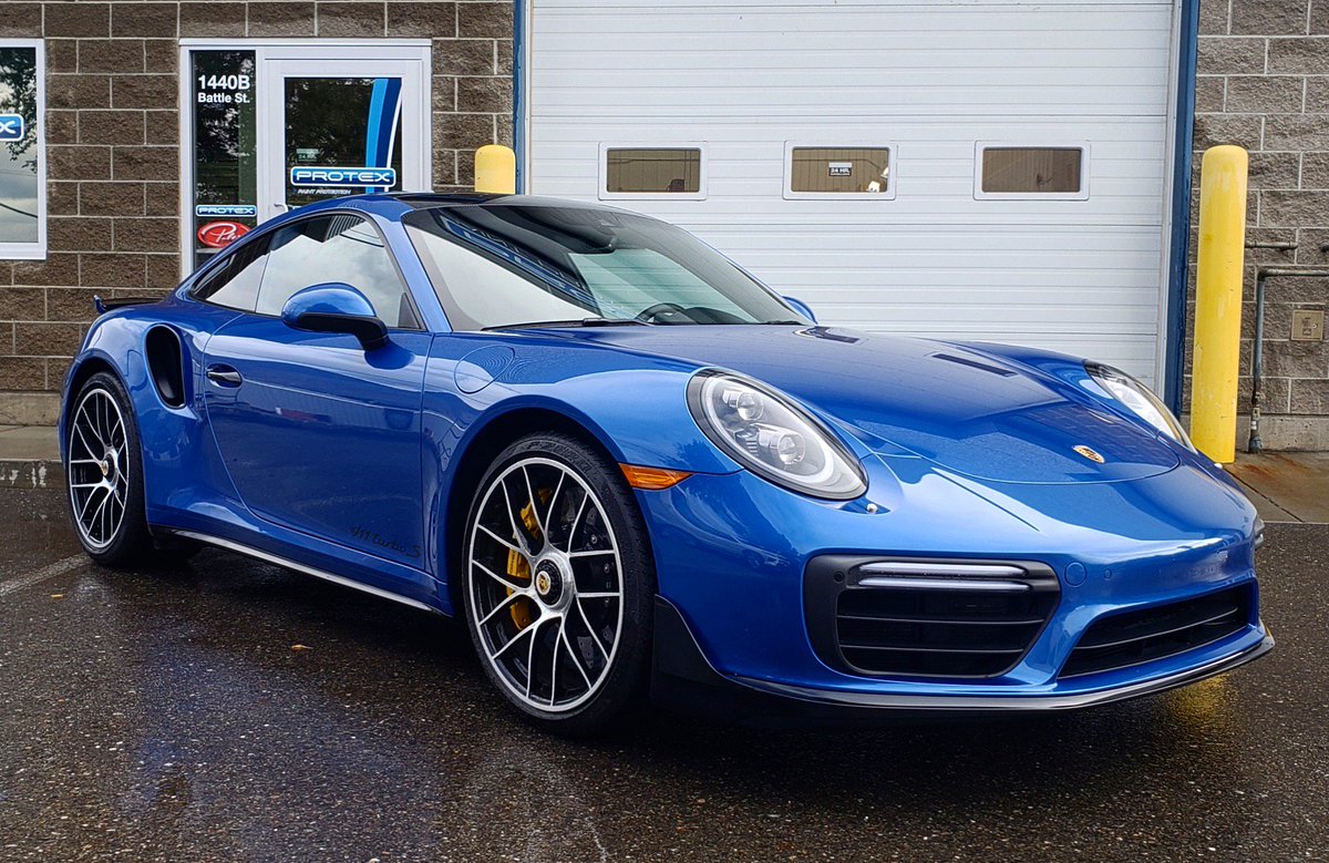 XPEL's tweet photo. Another day, another @porsche protected! This brand new 911 Turbo just got treated to full front ULTIMATE PLUS PPF & PRIME XR PLUS window tint thanks to @protexkamloops (ig). #Porsche #XPEL #ULTIMATEPLUS #PRIMEXRPLUS https://t.co/Tx4AcgM80e