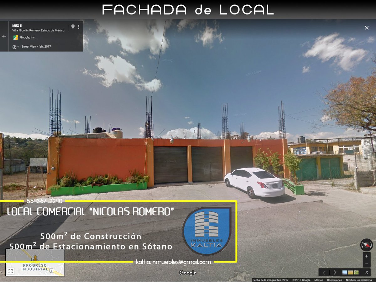 Kaltia3's tweet photo. #BienesRaices
« #RENTO #LOCAL #COMERCIAL en #NicolásRomero »
*...........$50,000........ (a tratar)*
#AGENDA tu #CITA: 5543672240
#SUPERFICIE: C=500m² T=500m²
° 20m de FRENTE
° 25m de FONDO
IDEAL para: #3Bbb #OXXO #SevenEleven #Farmacias #Bancos #Gaseras #Mueblerias #Bodegas https://t.co/H5v7zJ1bDR