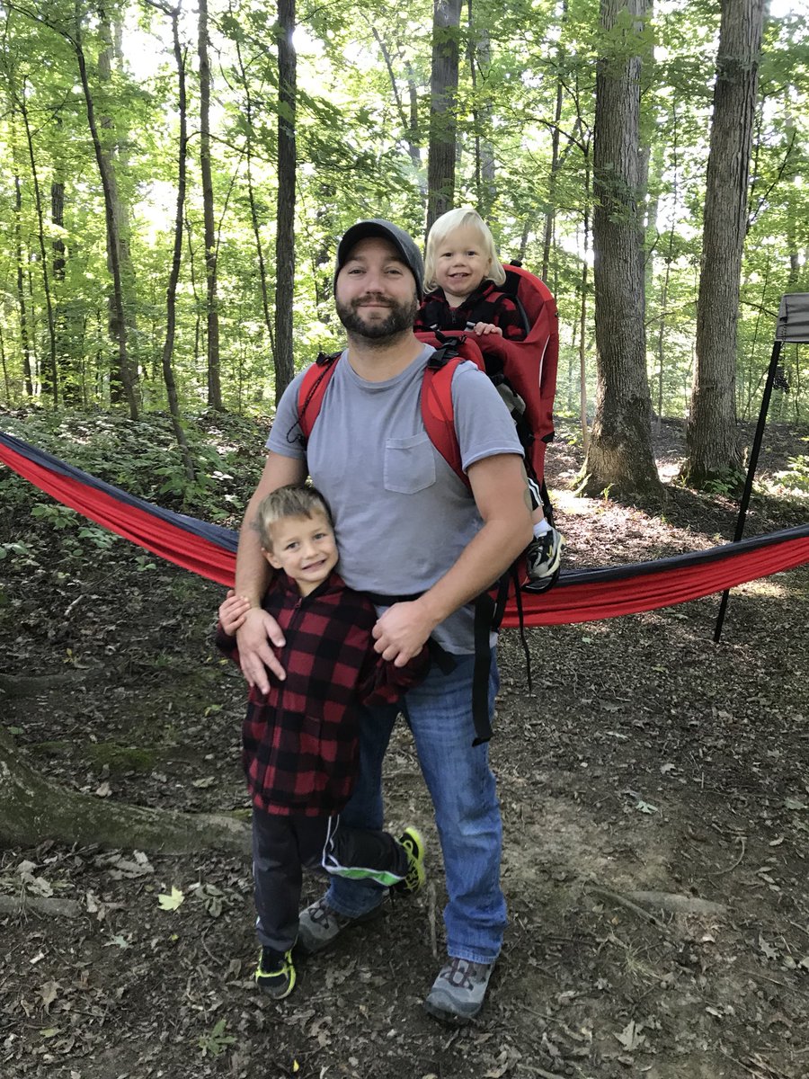 Mrs_Garin's tweet photo. Caden and Benny’s first camping trip! The state park, weather, the company were all perfect! This is just the beginning of many more trips to come. #allthecreatures #boymom #kidsoutside #BeanOutsider #LLBeanContest18 @LLBean @drdiphd89 https://t.co/mwS56t3uVx