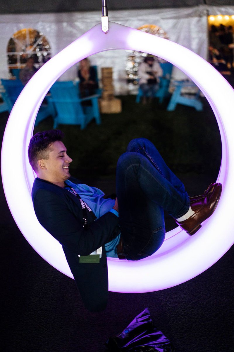 MGMA's tweet photo. Glow in the Park was amazing! Thank you, everyone for attending and making this a great end to our first day of #MGMA18Annual @lawnond https://t.co/YD9ZUQbIaS