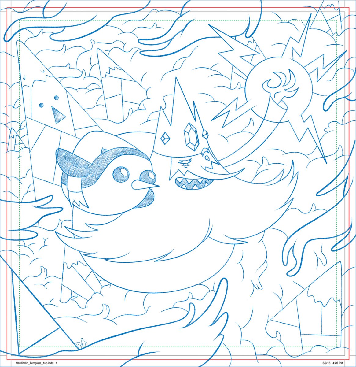 adventure time coloring pages ice king