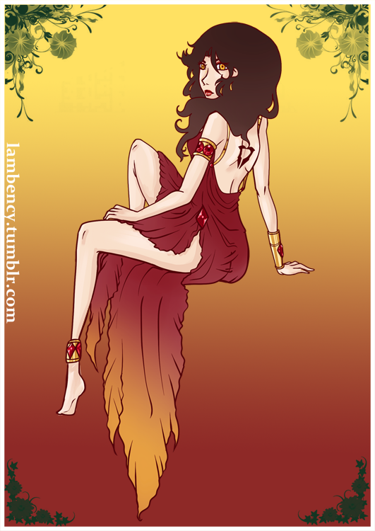 Redone nouveau attire card of <a href="/OJessicaNigri/">Jessica</a> 's #RWBY bamf #CinderFall . 
2018 VS 2015.