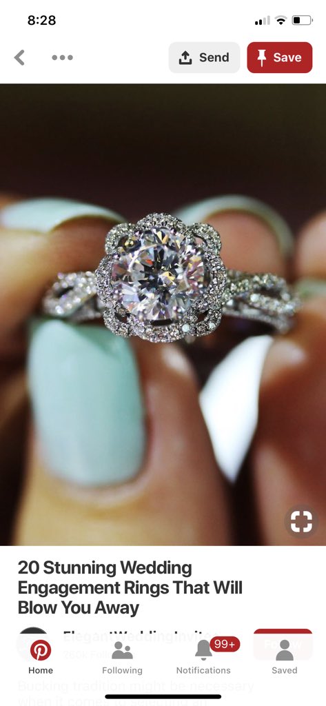 maggiegarcia02's tweet image. I typed in engagement rings on Pinterest, handed Jared my phone and said look through these and find one that you think I would love... ummmmm OKAY😍😍 #subtlehint 😜