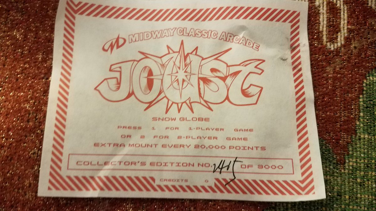 Protomario's tweet photo. A worthy investment indeed...
#Joust #MidwayArcade https://t.co/VXHlfDWfFG
