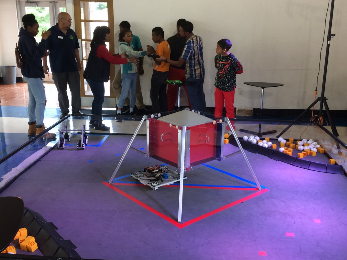 stlstubots's tweet photo. Amazing #BotShop yesterday at @JenningsK12 with @FTCMO teams and FLL teams; thank you @NSS_StL for presentations and Q&A on challenges of space travel! Thanks to Matt Roth for excellent gameplay workshop! Thanks to everyone who came! @FG_Robotics https://t.co/D4RsiKLRlB