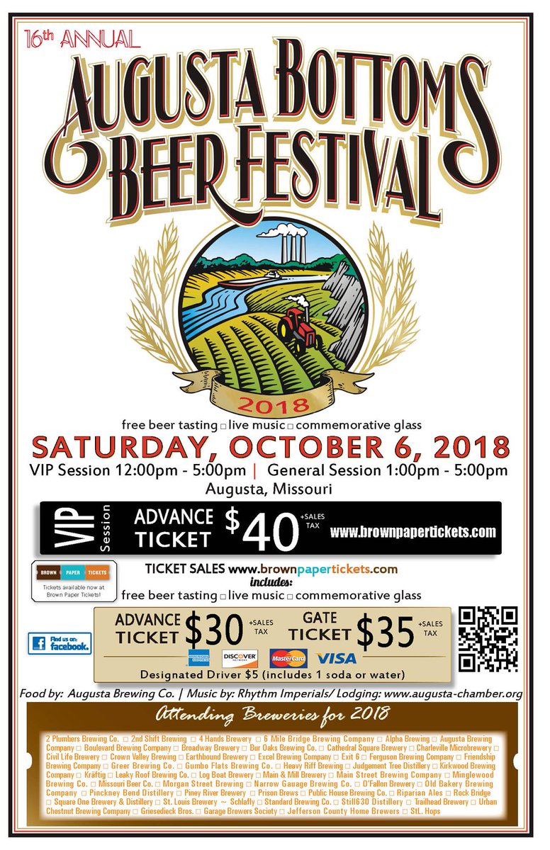 GarageBrewers's tweet photo. We are less than a week away from one of the best beer fest in the area. If you have not gotten tickets to Augusta Bottoms you are missing out. We will be bringing 12 beers this year. https://t.co/kMmNmwYZrw