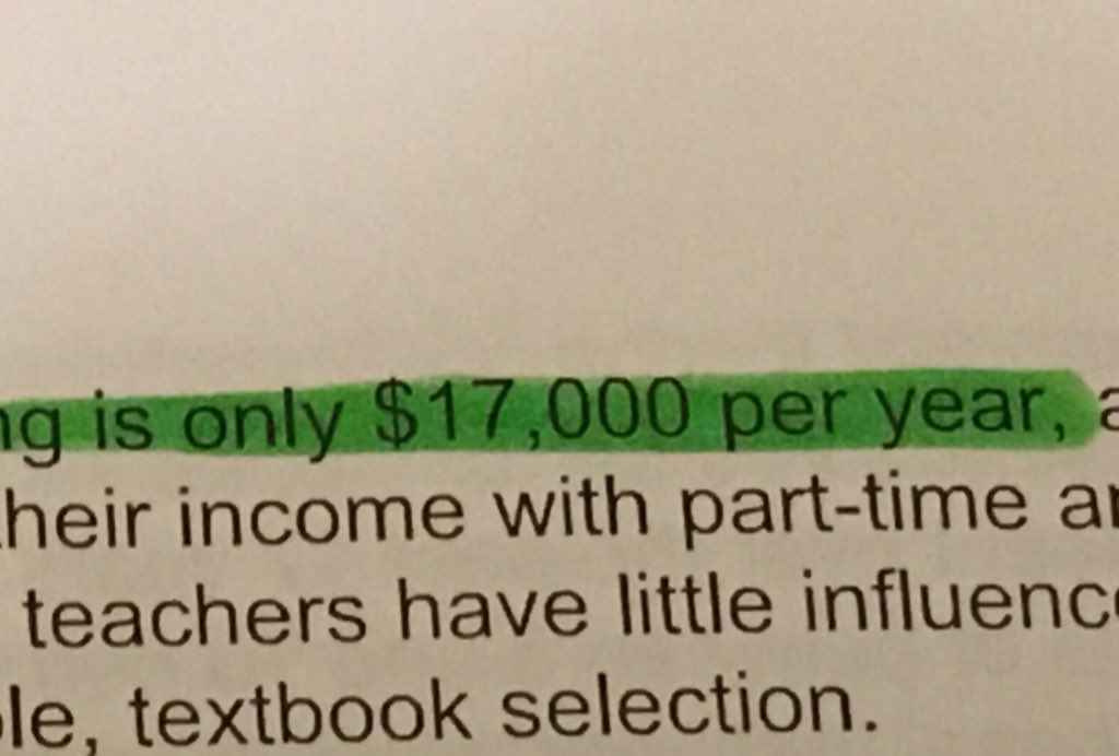 Mann4Edu's tweet photo. I’m reading 📖 a nation at risk for grad class 🤓... it’s terrible to see that teacher pay really has not changed much since 1983 if you account for inflation. #AndPeopleWonderWhyTeachersLeaveTheProfession #SoSad 😔 https://t.co/vdaw8XEeve