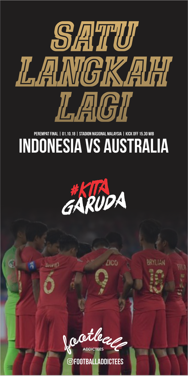 ftblladdictees's tweet photo. Satu langkah lagi Boys!!! #KITAGARUDA #TimnasU16 https://t.co/Vn2l47mj4N