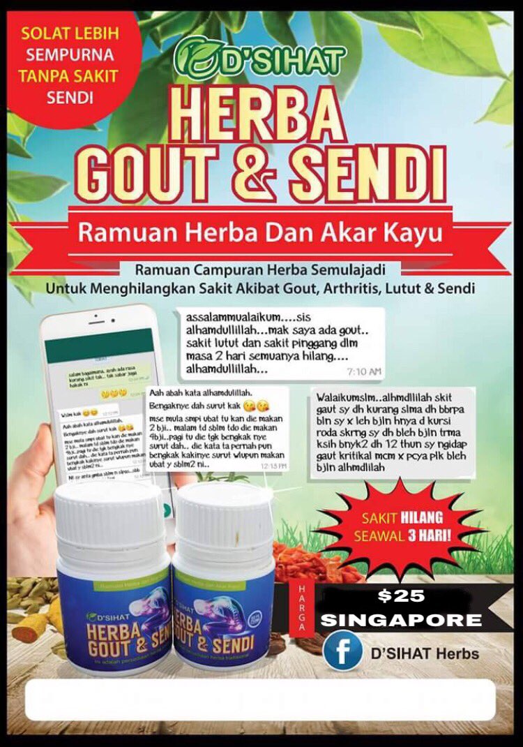 rby7296's tweet photo. #gout 100% herbs. You can feel the difference after 2-3 days. https://t.co/QiU9cp2Vf8