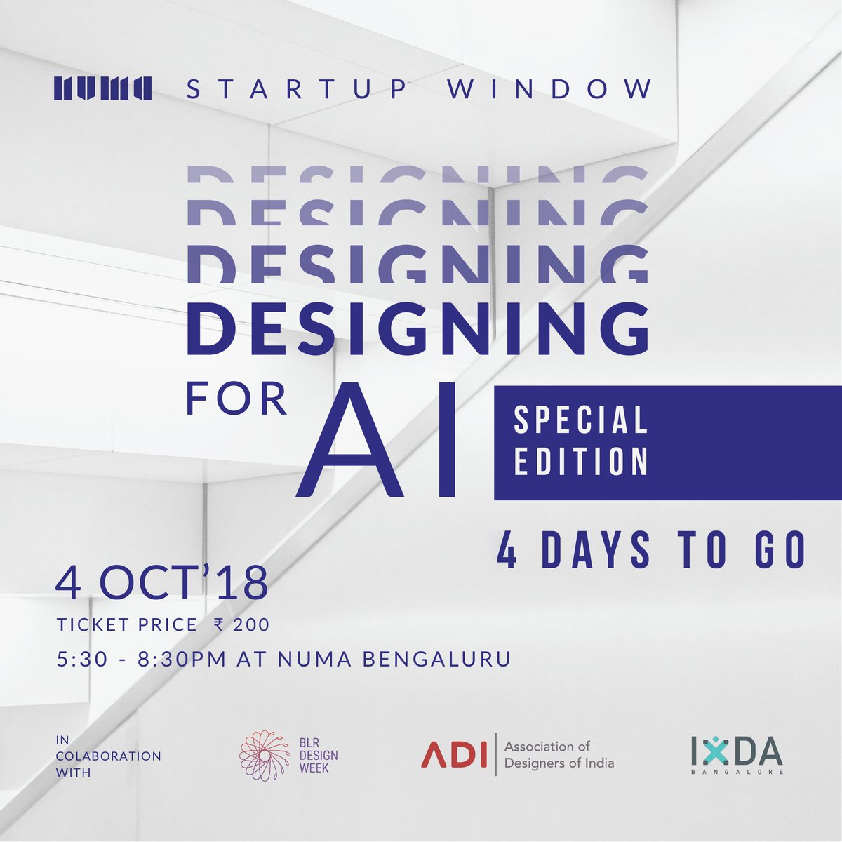Here is our next event in collaboration with @NUMA_blr and <a href="/ADI_Bengaluru/">ADI Bengaluru</a> for the super cool Bangalore Design Week. 

Register here: 
eventshigh.com/detail/bangalo…