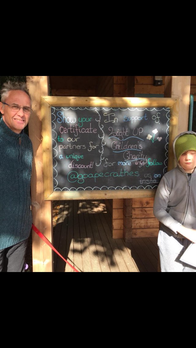 Having fun at Go Ape this weekend! They are one of our invaluable charity supporters! #GoApe #lightUPchildrenscharity
