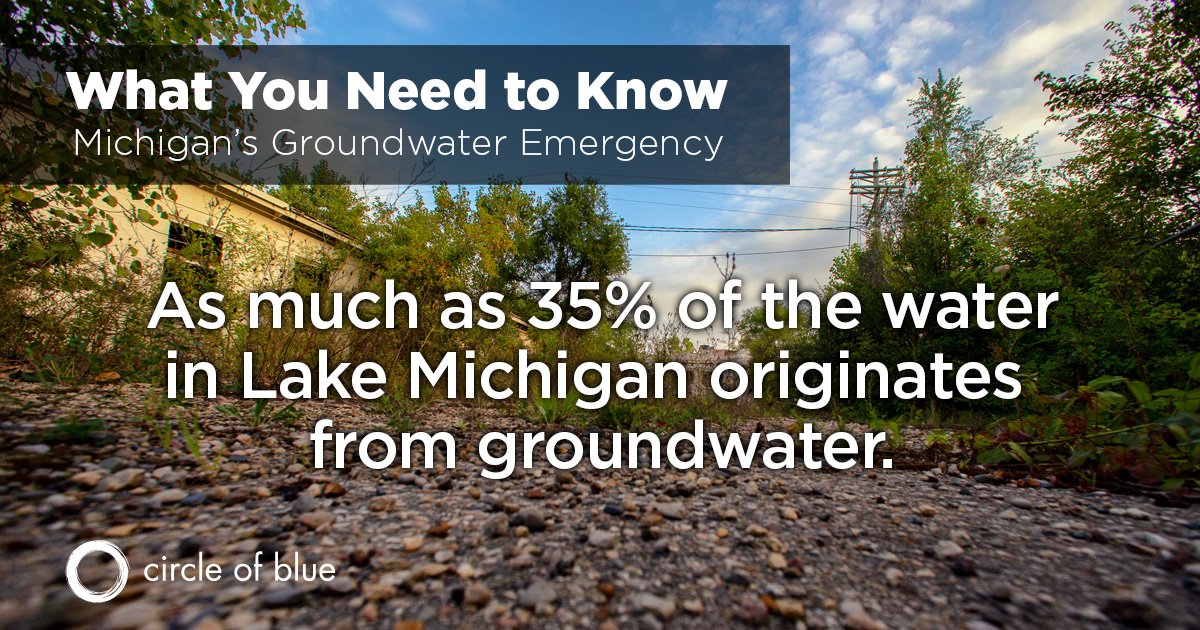 circleofblue's tweet photo. Did you know: As much as 35% of the #water in Lake Michigan originates from #groundwater. Learn more about groundwater at 1pm ET during our live Catalyst call. https://t.co/Mbbcm8OvQN #KnowWater https://t.co/AlO5mkfdTR