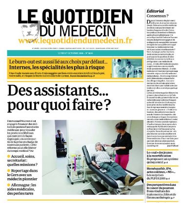 leQdM's tweet photo. À la Une du QDM aujourd’hui : 4 000 assistants médicaux… Pour quoi faire ? https://t.co/6olhG1xtxe https://t.co/961qU9R6et
