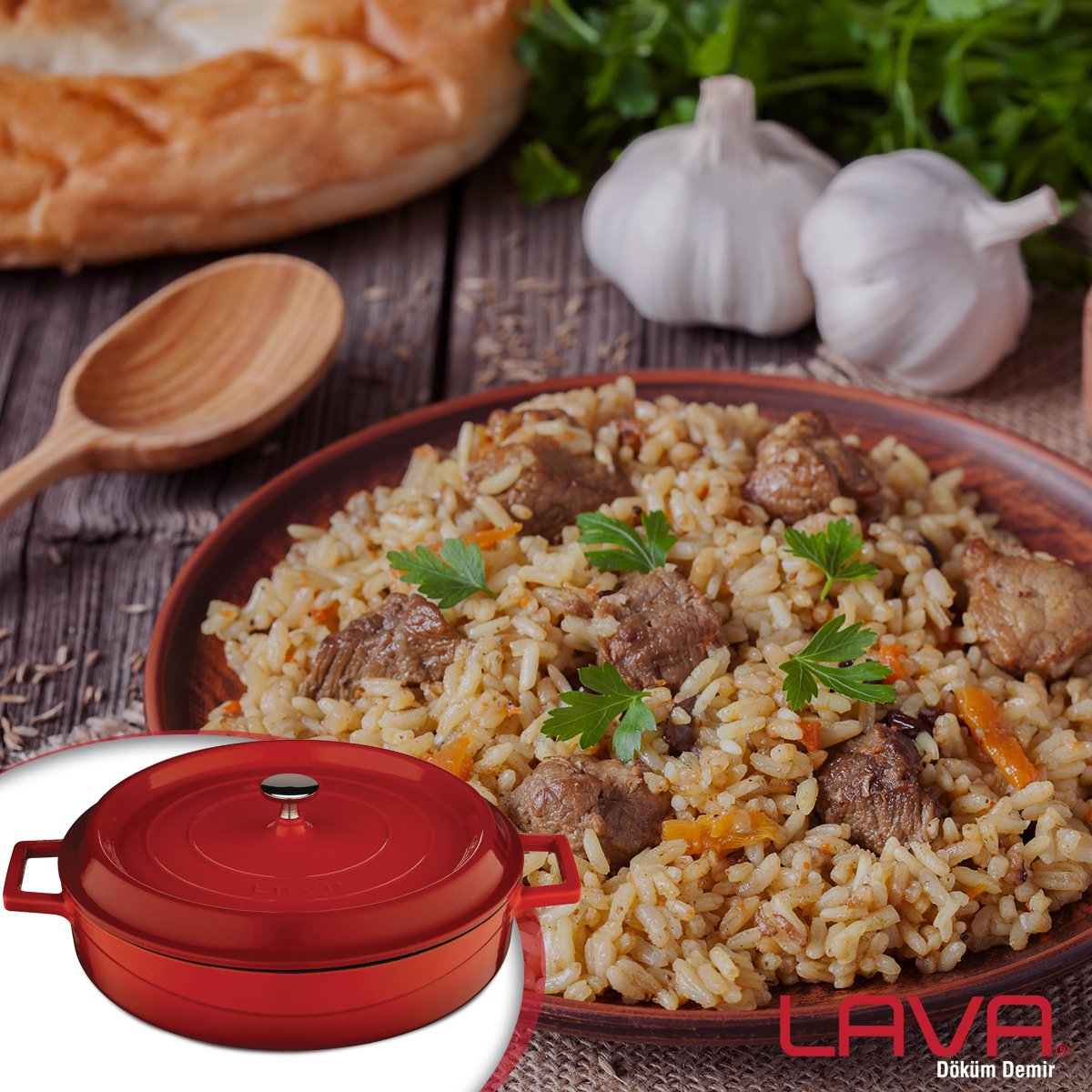 Yemeklerin yanına en çok pilav yakışır!
En lezzetli pilavlar, Lava Döküm Demir Tencereler ile yapılır.

#lava #yerliüretim #enlavalı #doğallıklalava #lavamutfak #lavamutfağı #tencere #döküm #demir #dökümdemir #enfes #pilav #lezzet #castiron #lezzet #yemek