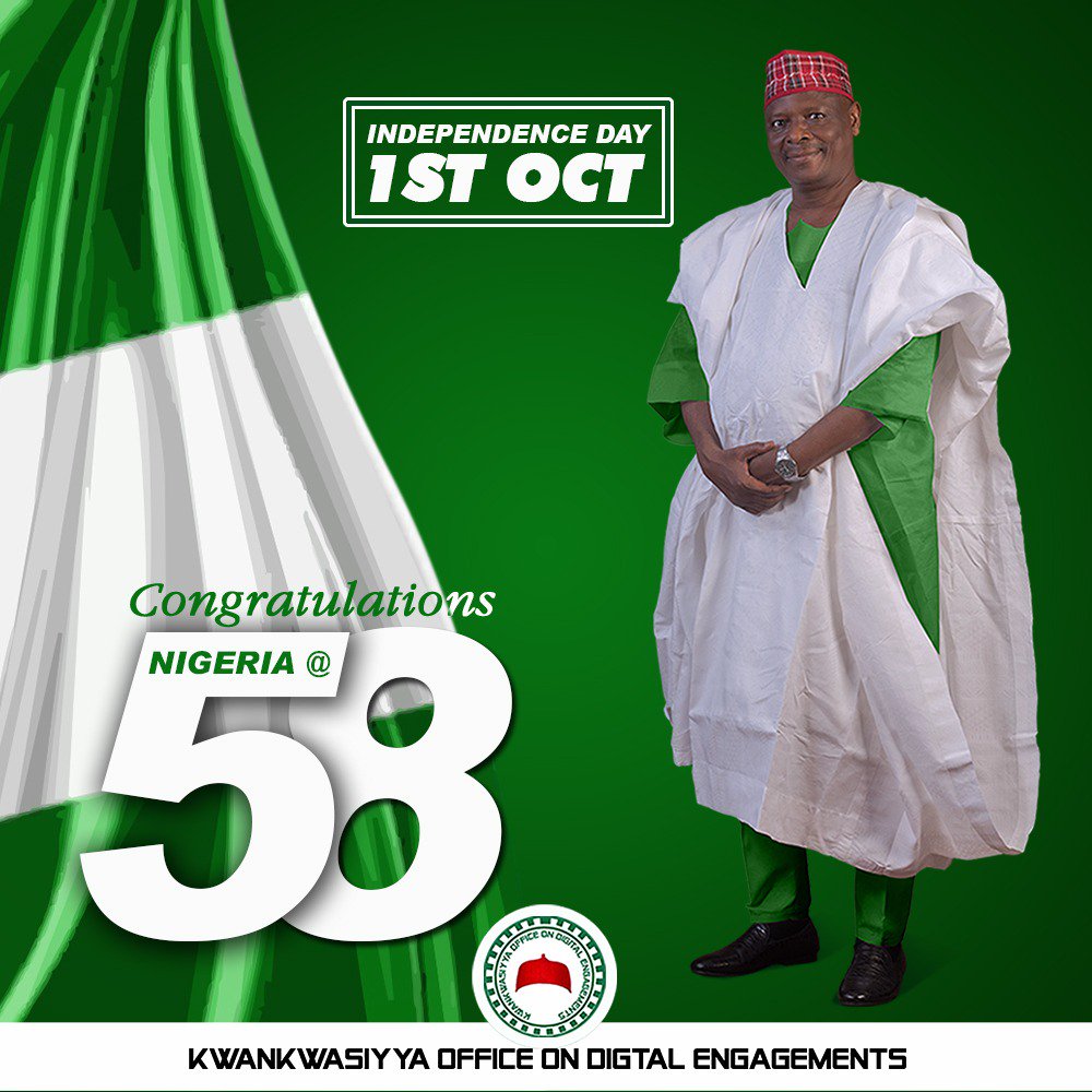KwansDigiComms's tweet photo. Happy Independence day to all Nigerians. We must remain free in our minds, let our faith show in disposition and words, remain proud of the country that we stand for, and do all we can to make the country better for all of us.

#HappyIndependenceNG https://t.co/gtbrRIkICu