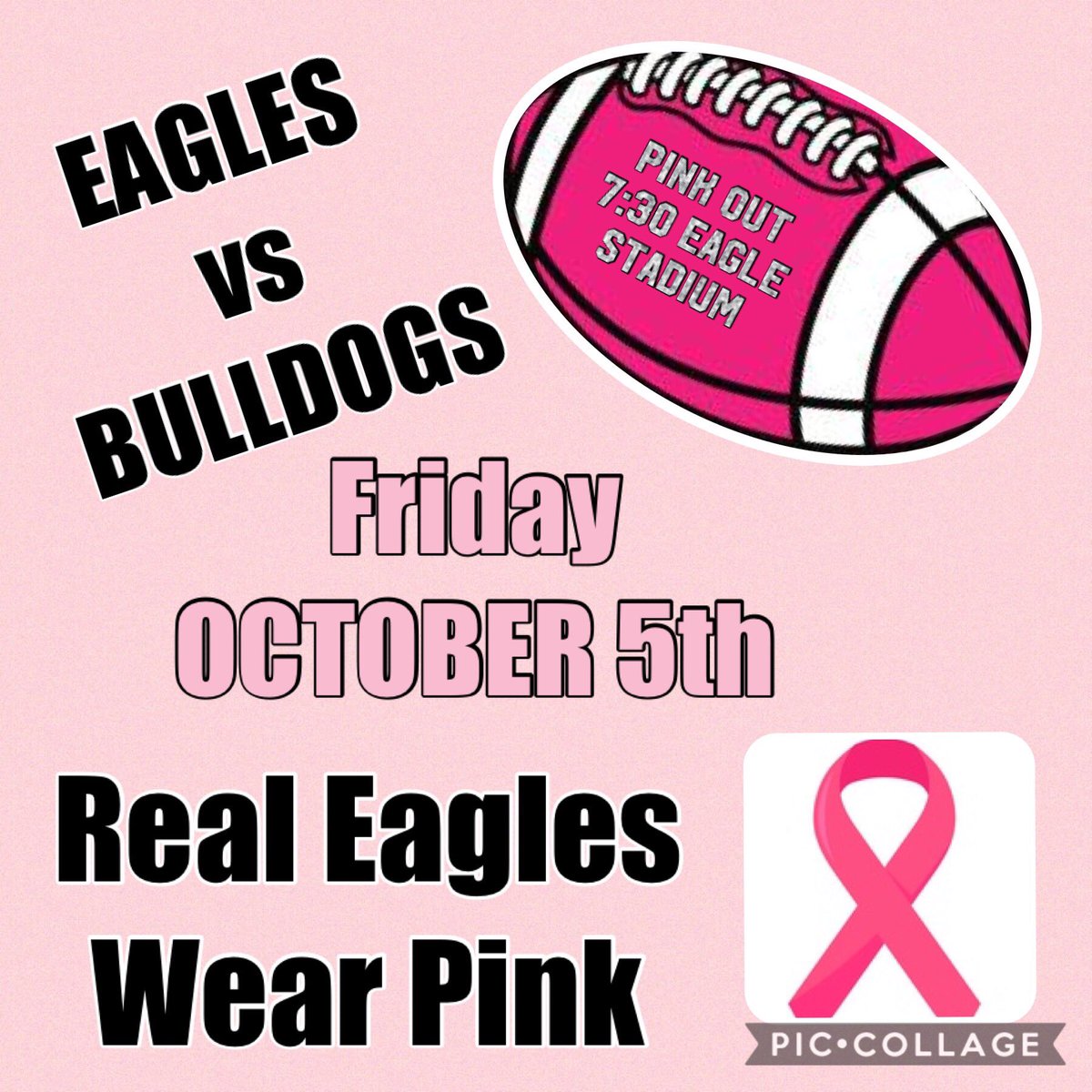 BHHS_Cheer's tweet photo. This week- Eagles Vs Nederland #eaglenation #pinkout #goeagles #eaglestadium https://t.co/nntiGqCgGr