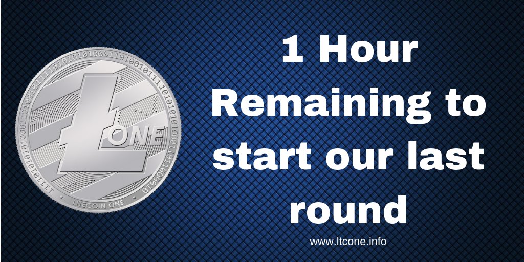 Be Ready Only 1 Hour Left To Start Our Last round

Join Our Telegram Chat Group t.me/joinchat/IHJ4H… …

Info ltcone.info 

#Litecoinone #Ltcone #Bitcoin #Crypto #cryptocurrencies #TokenSale #Publicsale #Ico #invest #Litecoin #ethereum