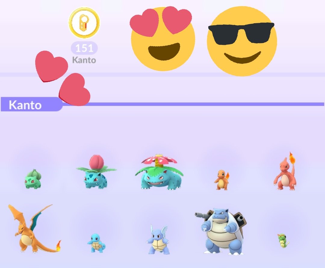 screenshot of the Pokedex showing 151 Kanto Pokemon