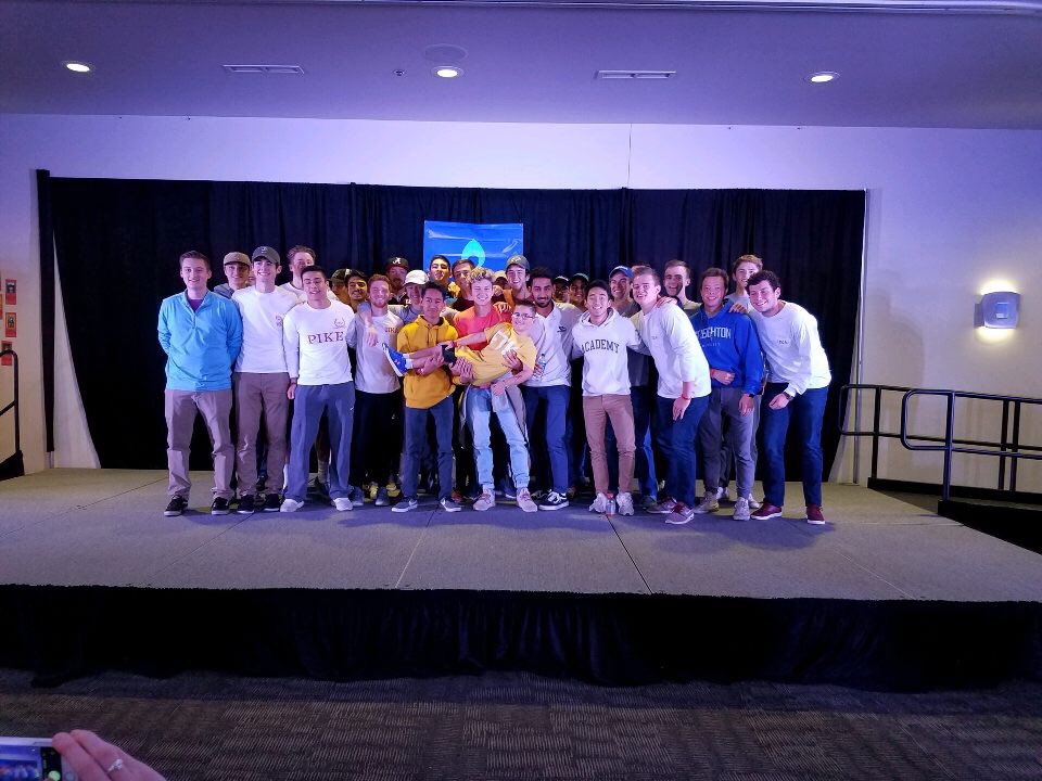 CreightonPIKE's tweet photo. Had a $1000 goal when we started, and we ended up with $6000, third overall and FIRST of all fraternities. This one’s for you Caiden! #ftk https://t.co/WmIEzY08fX
