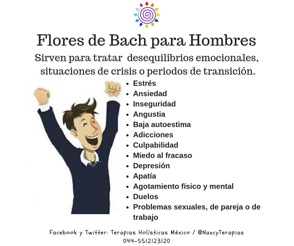 SANARTEByNancy's tweet photo. #FloresdeBach para hombres. https://t.co/TfUL8qwaug