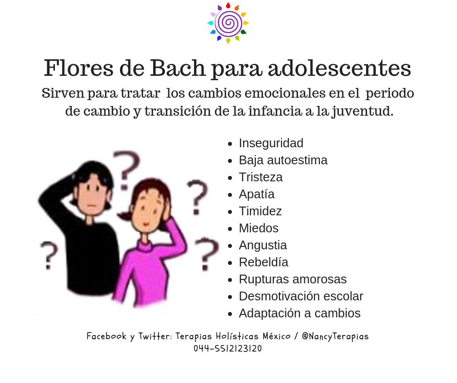 SANARTEByNancy's tweet photo. #FloresdeBach, para adolescentes. https://t.co/hpsE971fkK