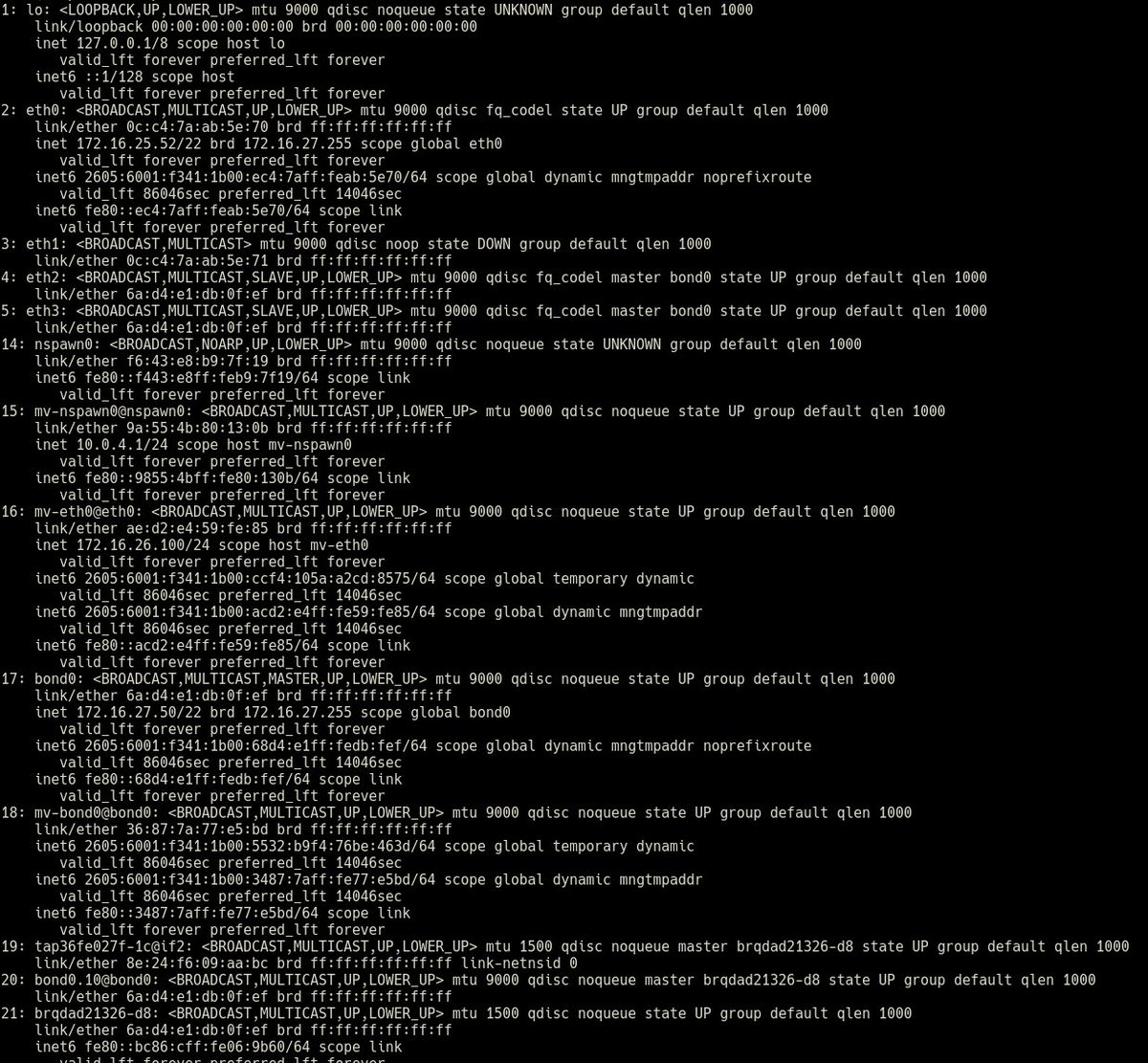 cloudnull's tweet photo. I wanted to finish the blog post this evening but it'll have to wait until tomorrow.

Sneak Peak:
[✓] Running #systemd-#nspawn [since Queens]
[✓] Simplified Networking [macvlan]
[✓] Upgraded #OpenStack-Ansible [Queens to Rocky]
[✓] Upgraded #Ubuntu [Xenial to Bionic] https://t.co/1QqY8x6PwT