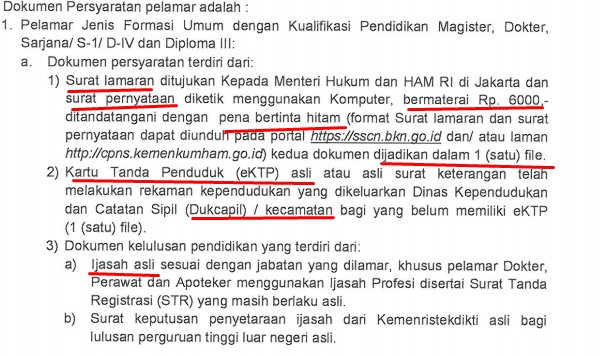 SELEKSI CASN KEMENKUMHAM tweet media