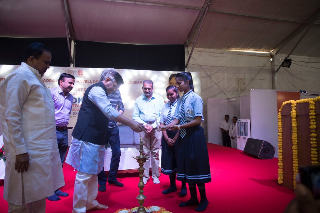 Comdoab's tweet photo. Inauguration of a grand book festival of NBT and Tourism Department  by Hon'ble Administrator Shri Praful Patel. Immense hard work of entire team eventually paid off. Please do visit and don't miss the opportunity. https://t.co/lJJNKS8e8i