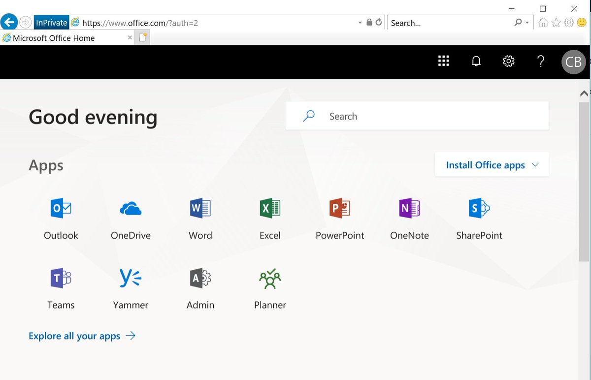 Ever notice #conditionalaccess on Exchange also is enforced for users signing into office.com? This was recently fixed to only apply Exchange policy as needed. You can read more on the UserVoice tracking item: 

feedback.azure.com/forums/169401-…