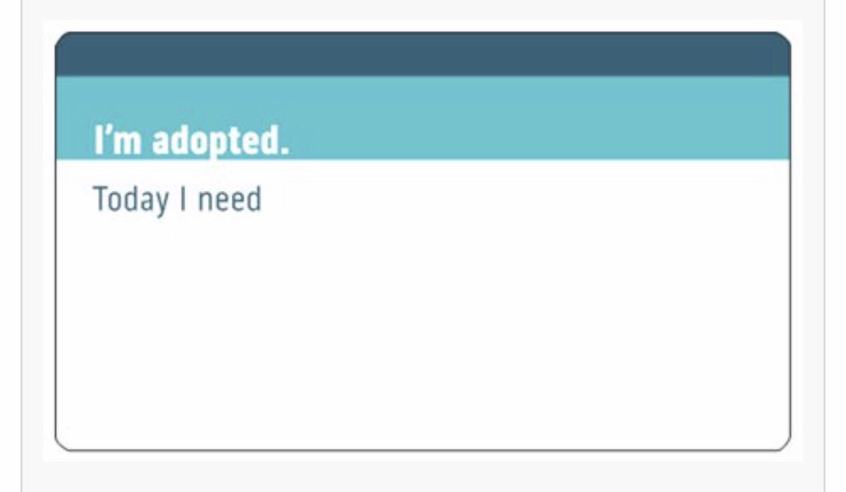anneheffron's tweet photo. I made need tags. #adopted #needs #adoptee #real #youdontlookadopted #needtags https://t.co/l1ppfMqZKD