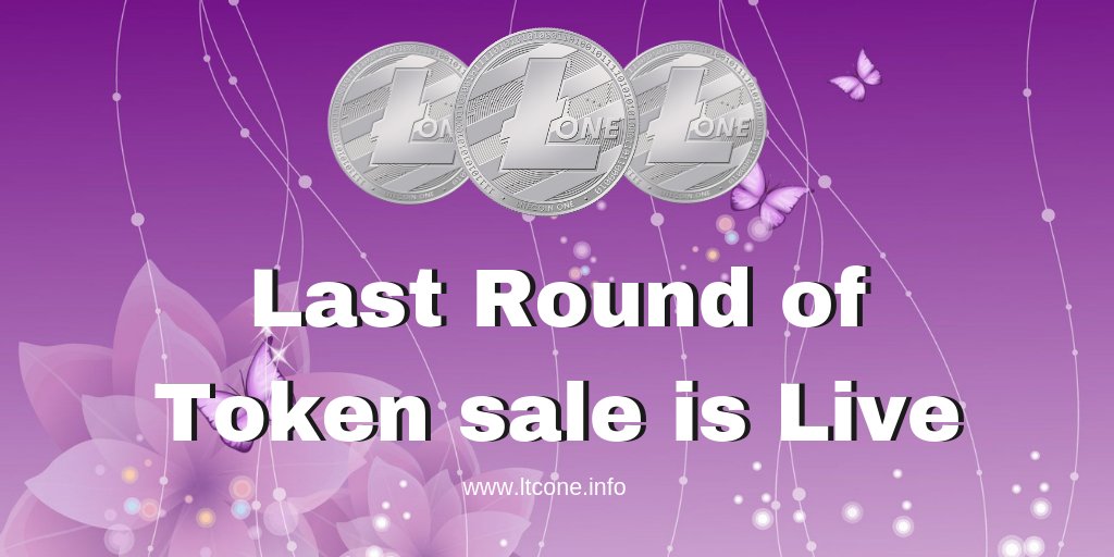 Last round of Token sale is live now! You can also be a part of this revolutionary project by participating in the sale. 
Buy your tokens now by clicking on the link: ltcone.info/buy-token 
#LitecoinOne #ICO #Publicsale #Presale #Invest #Crypto #bitcoinnews #Bitcoin #Tokensale