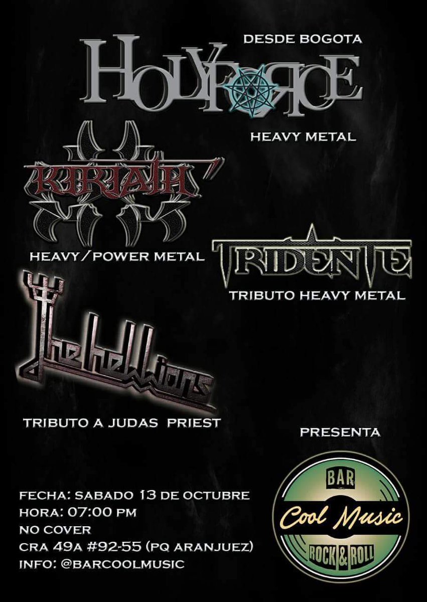 HOLYFORCE_BAND's tweet photo. Holyforce en concierto en Medellin!!! Lanzando nuestro nuevo Disco #AdictoatusMentiras https://t.co/vSzTXe4ZTP