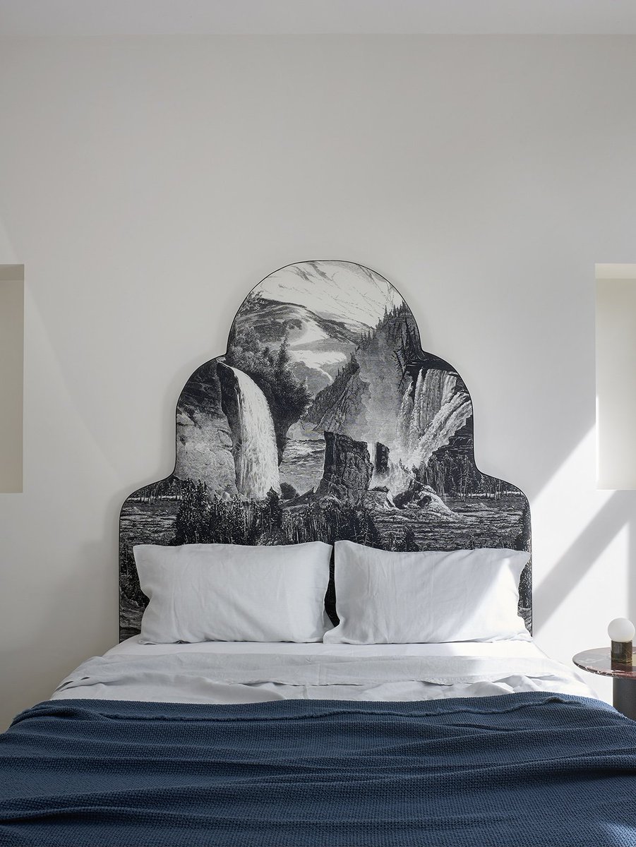 pierrefrey's tweet photo. Dreamy headbed upholstered with our "Les Rocheuses" new printed linen...
#bed #dream #print #linen #headbed #room #bedroom #decoration #home #homedecor #stayinbed #dreams #landscape #imagination #drawing #linen #upholstery #interiordesign #pierrefrey #fabrics https://t.co/SMoSJwcXvI