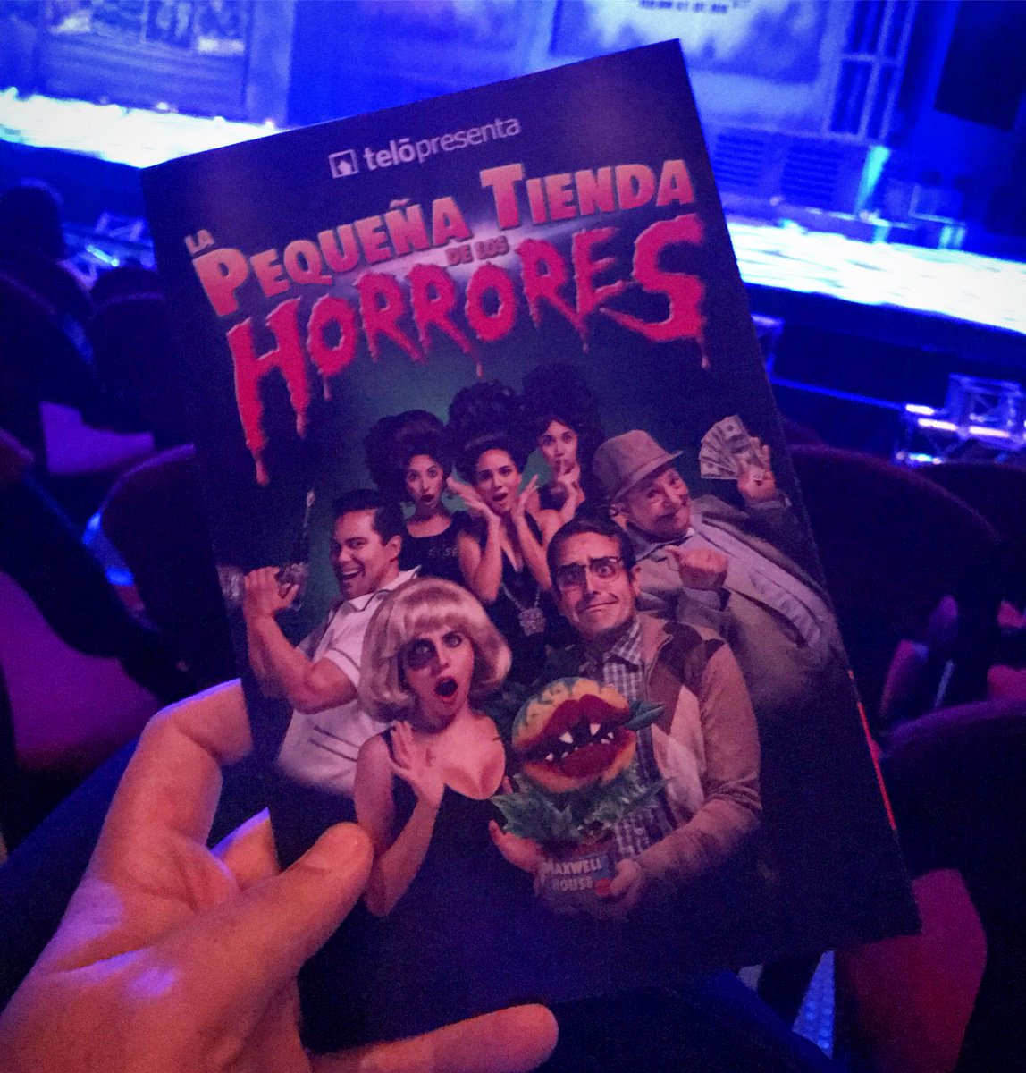 edmolina70's tweet photo. Hoy tocó “La Pequeña Tienda de los Horrores”.  El próximo fin de semana seguirá en Monterrey.   👍🏻👍🏻👍🏻 @teloteam https://t.co/G7LmxkGh5w