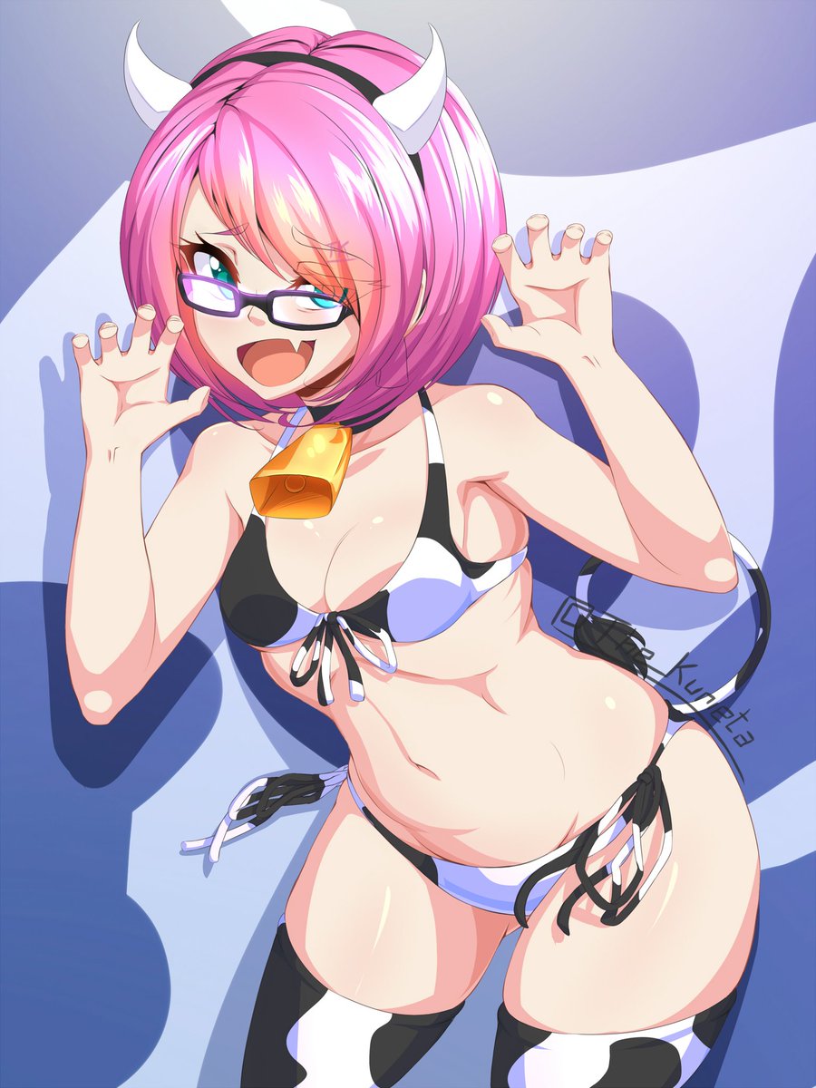 The_Kurieta's tweet photo. That's not how frights work
Welcome to October
#Commissions #Safeversion #Bikini #Tigerbikini #Cowbikini #Pinkhair #Meganeko #scare? https://t.co/LfgDCex0KK