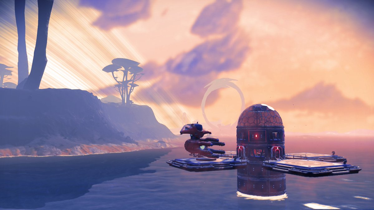 thousandarmies's tweet photo. Found this beautiful planet on @NoMansSky with a mostly submerged cave system. Couldn't help but build a base down there, complete with both a land and sea entrances. #BaseBuilding #XBox #NoMansSky #AzurePlanet https://t.co/PnEpnvsNTG