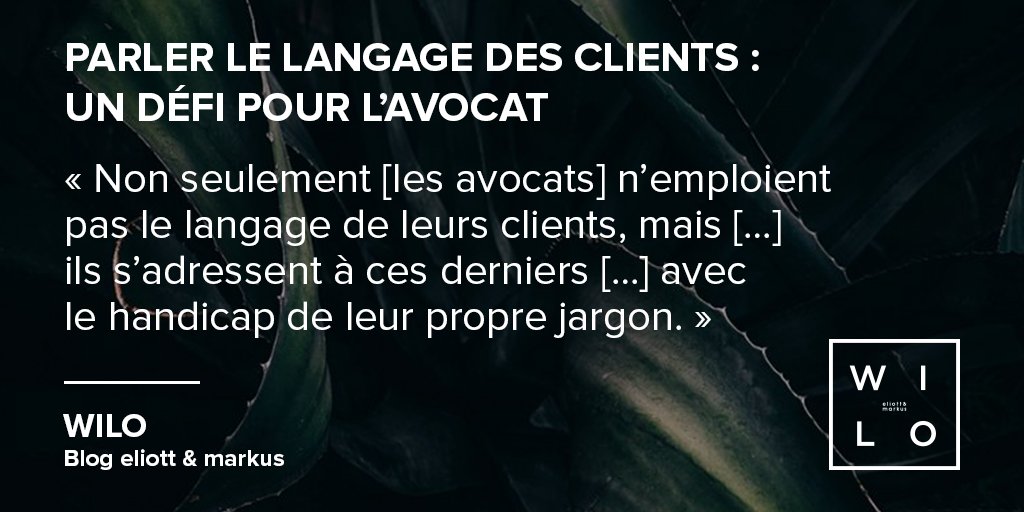 Wilo - blog e&amp;m : ce n’est pas au #client de devoir faire un effort de compréhension pour savoir s’il a frappé à la bonne porte🚪; c’est au #cabinet de présenter son #offre de la même manière que le client exprime son besoin #avocats 💡 bit.ly/2xHchRy