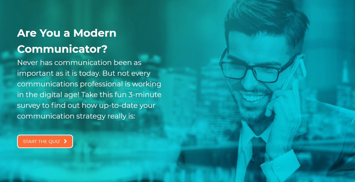 Cision's tweet photo. How up-to-date is your communication strategy? #ModComm
Take a fun, 3-minute break from work and find out:
https://t.co/9qbgp7AbYD https://t.co/w5uby1lRpX